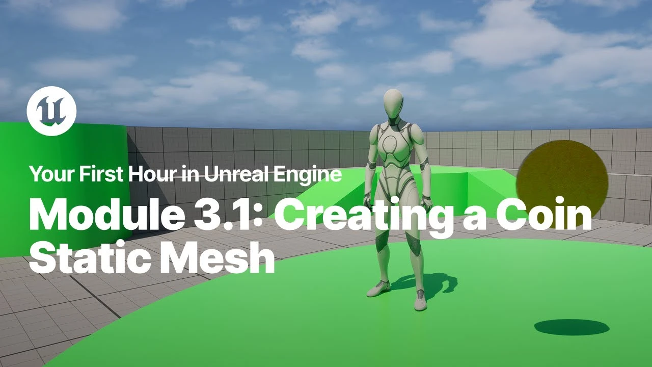 Creating a Coin Static Mesh in Unreal Engine