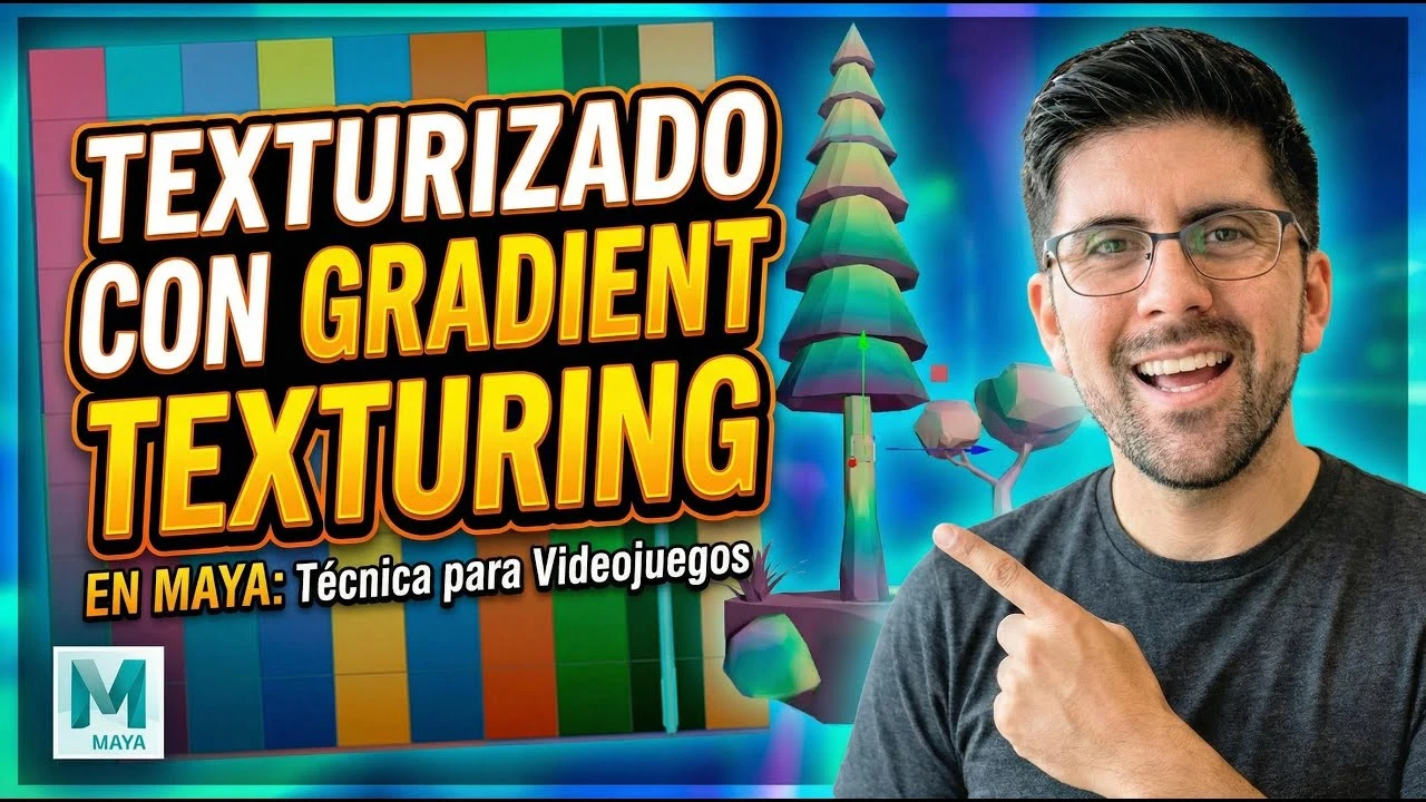 Texturizado con Gradient Texturing en Maya Técnica para Videojuegos ⭐ ⭐ ...
