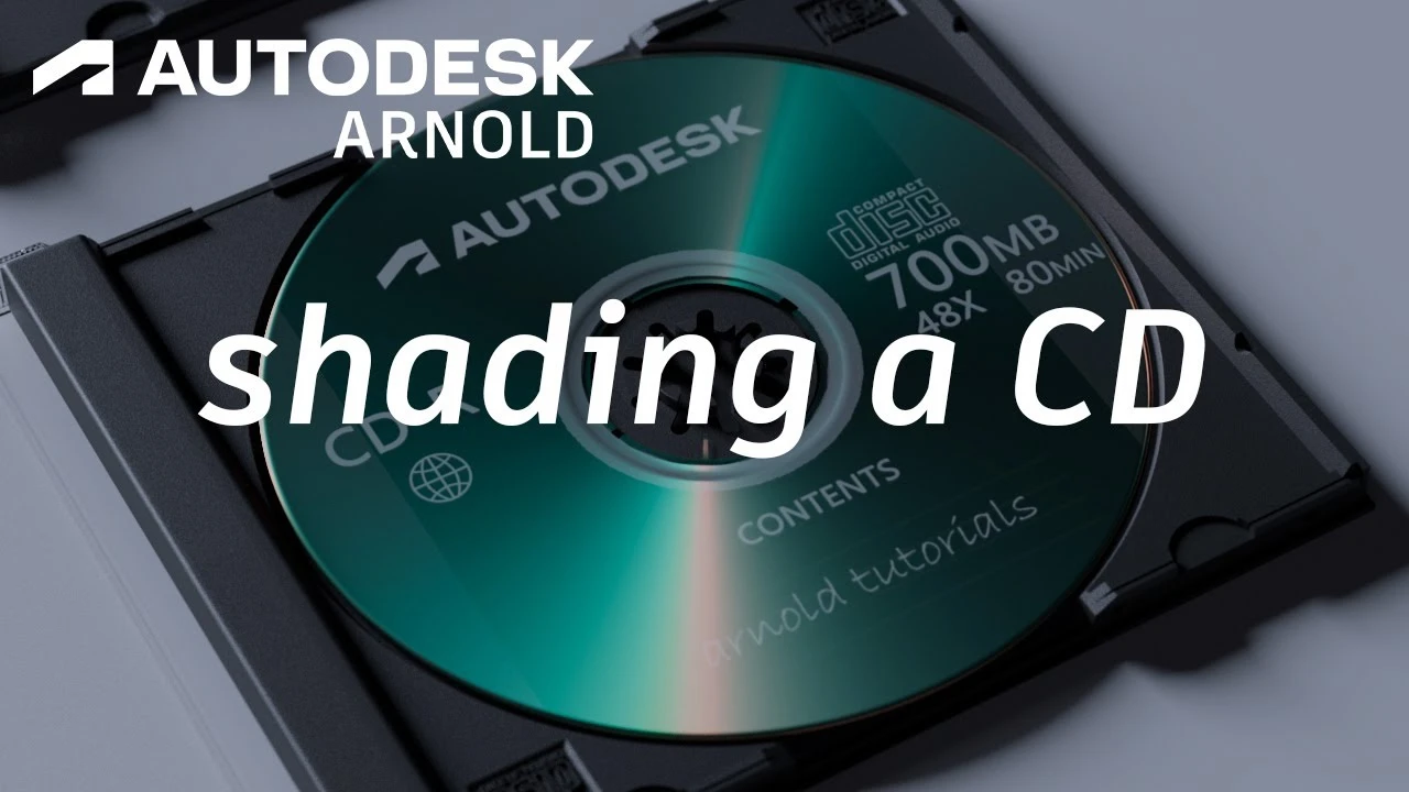 Arnold tutorial - How to create a CD shader in MtoA