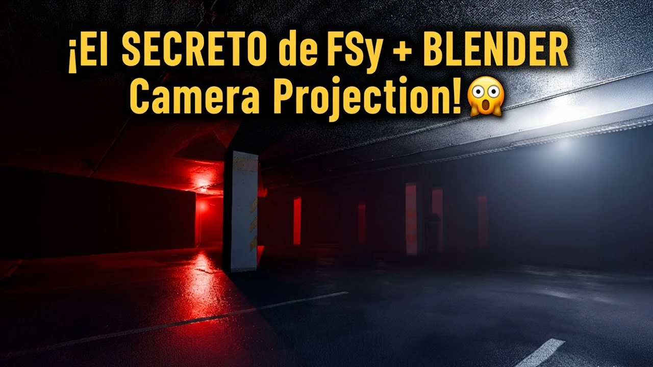 El SECRETO de FSpy + BLENDER Camera Projection! 🤯 Reconstruye Escenas Fotorrealistas