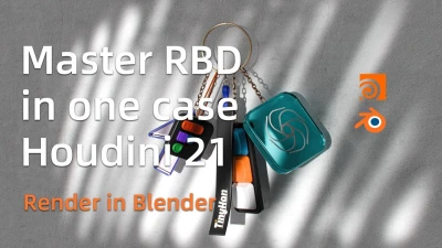 [Houdini Tutorial] Master Houdini 21 RBD in One Case & Blender Render