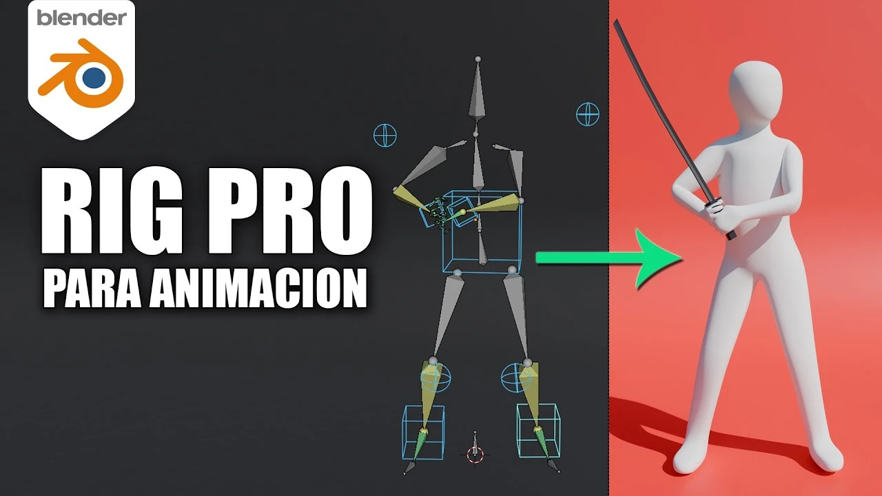 Como crear un RIG profesional 🗿 para tus PERSONAJES 3D y animarlos EN ...