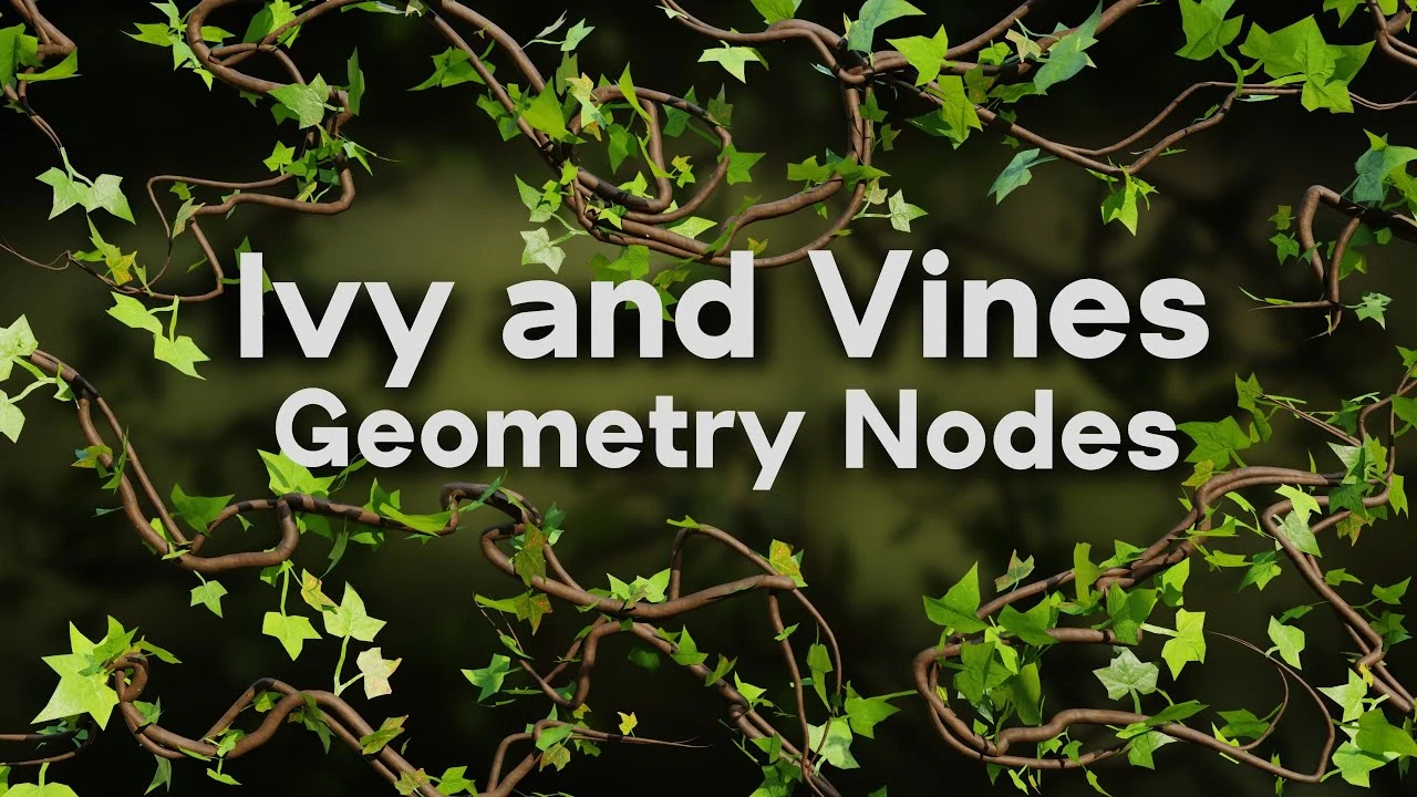Vines and Ivy 🌿 Geometry Nodes (Blender Tutorial)
