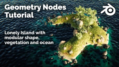 Geometry Nodes - Lonely Island Blender Tutorial