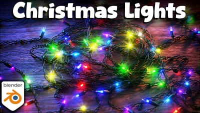 How to Make Christmas Lights with Geometry Nodes in Blender🎄