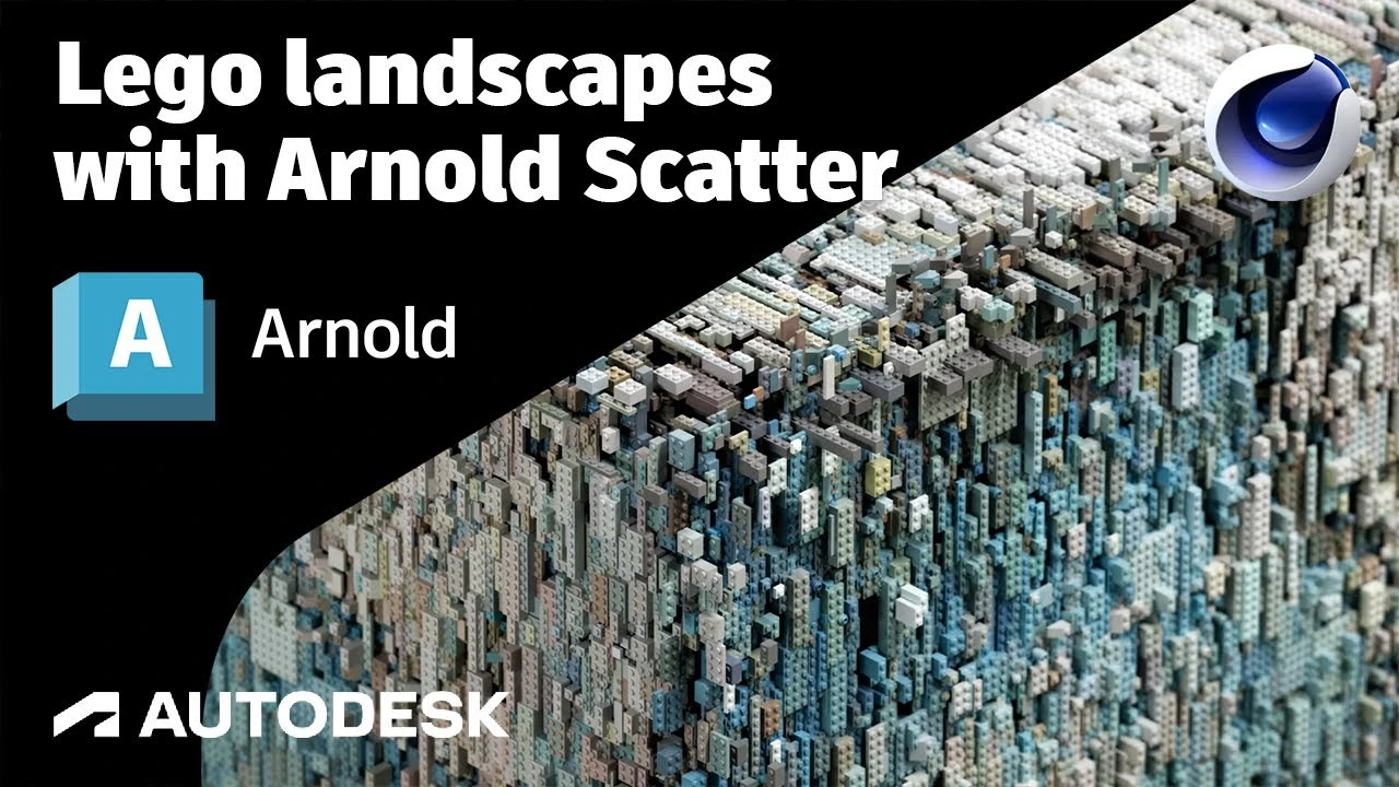 Arnold Tutorial - Lego landscapes with Arnold Scatter in Cinema 4D (GPU ...