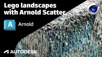 Arnold Tutorial - Lego landscapes with Arnold Scatter in Cinema 4D (GPU)