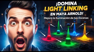 ¡DOMINA LIGHT LINKING EN MAYA ARNOLD! Mejora la Iluminación de tus Escenas ⭐ ⭐ ⭐ ⭐ ⭐