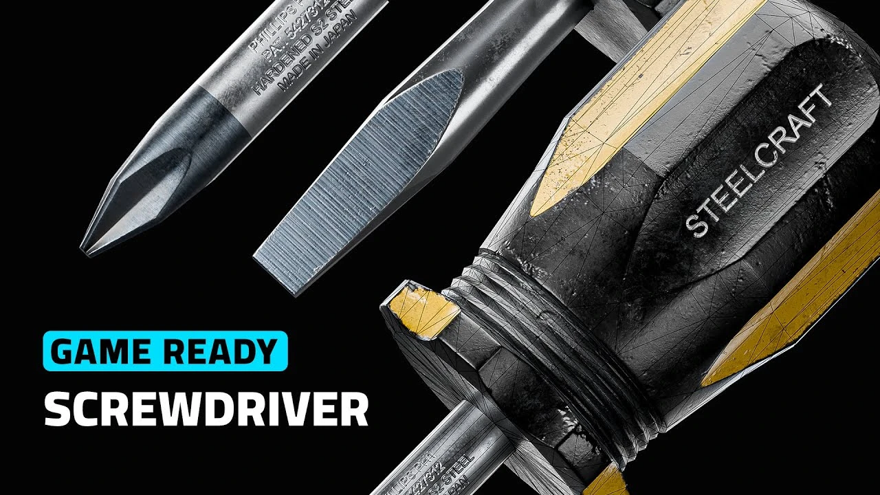 How to Model a Screwdriver in Blender - CGI Academy Hub