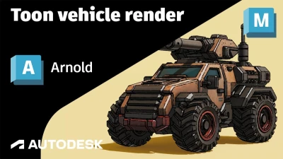 Arnold Tutorial - Rendering a Toon vehicle in Maya