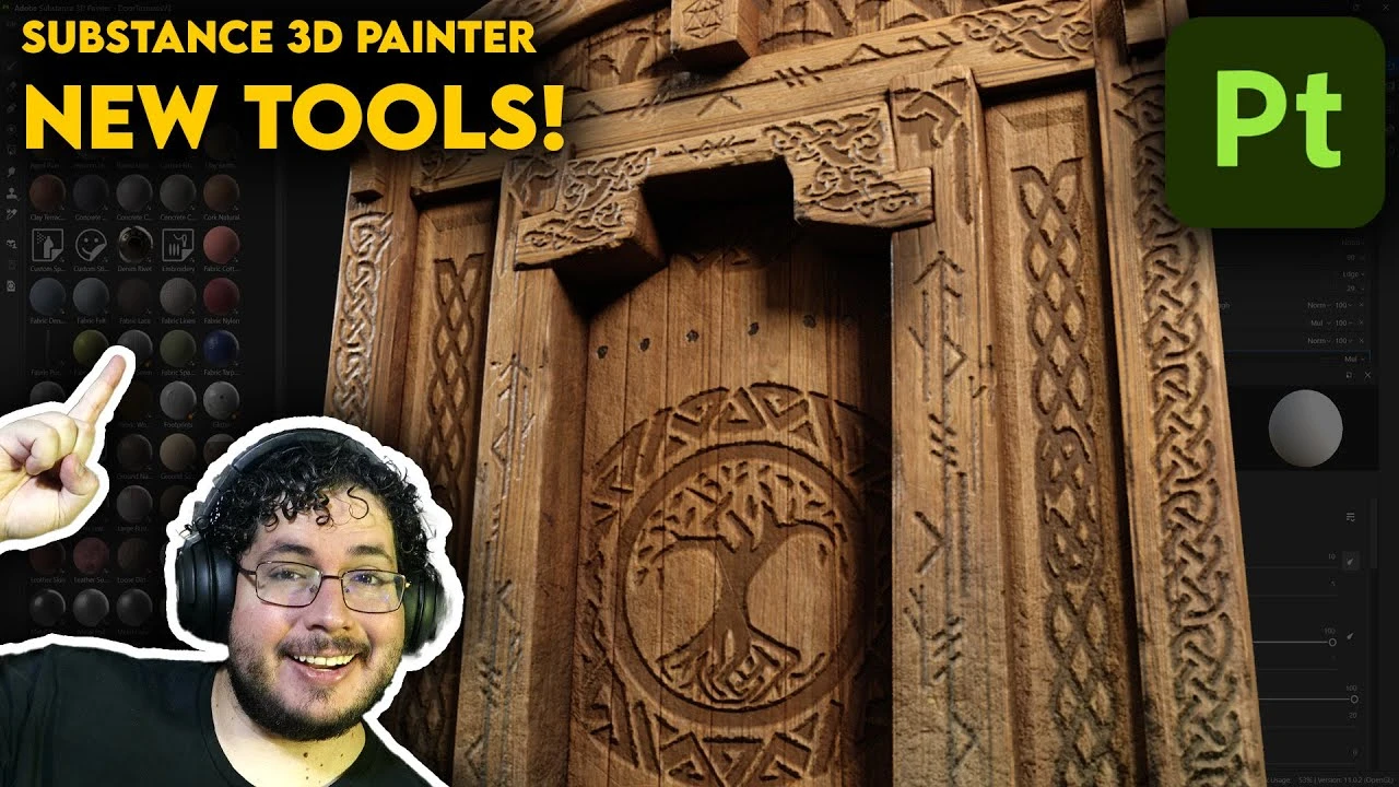Complex Wooden Medieval Door Tutorial in Substance 3D Painter - CGI ...