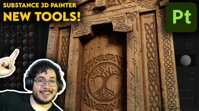 Complex Wooden Medieval Door Tutorial in Substance 3D Painter