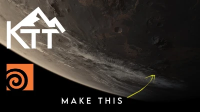 How to Create a Rugged Planet Surface in 3D using KTT for Houdini