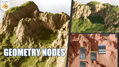 Geometry Nodes Terrain - Blender Tutorial