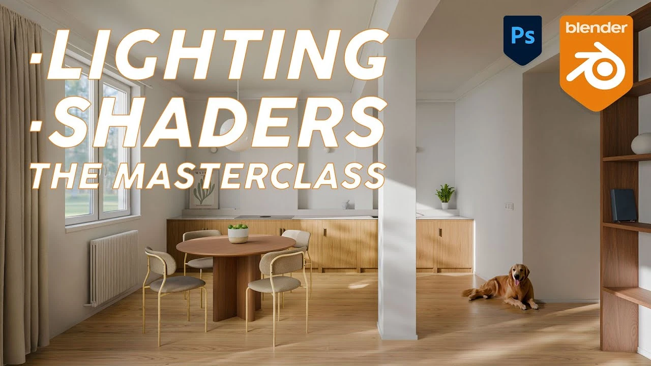How I Create Interior Lighting and Shaders In Blender