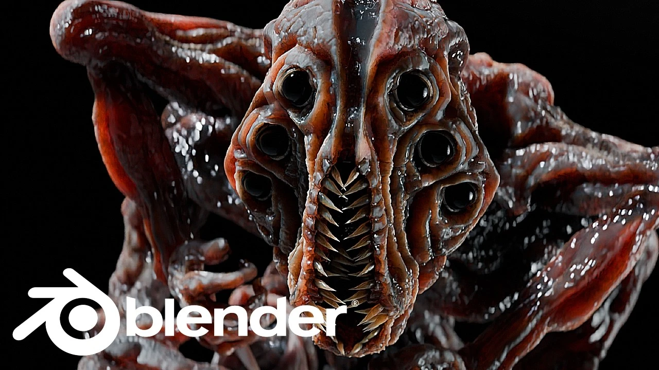 Tutorial de efectos visuales de Blender Monster