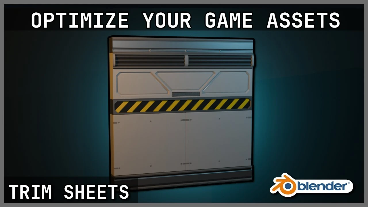 How to Make Game Assets in BLENDER Like The Pros With Trim Sheets!