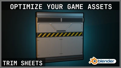 How to Make Game Assets in BLENDER Like The Pros With Trim Sheets!