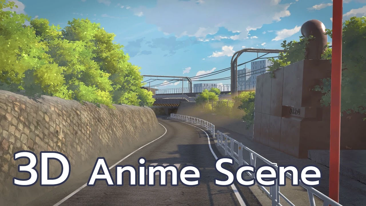 Stylized Anime Scene | Blender Timelapse