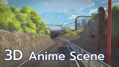 Stylized Anime Scene | Blender Timelapse