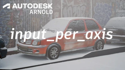Arnold Tutorial - How to use triplanar.input_per_axis to create a snowy street scene