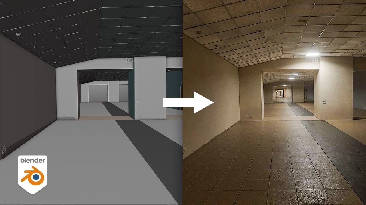 How I Make Realistic Liminal Spaces in Blender - CGI Academy Hub