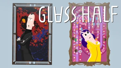 Glass Half - Blender animated cartoon