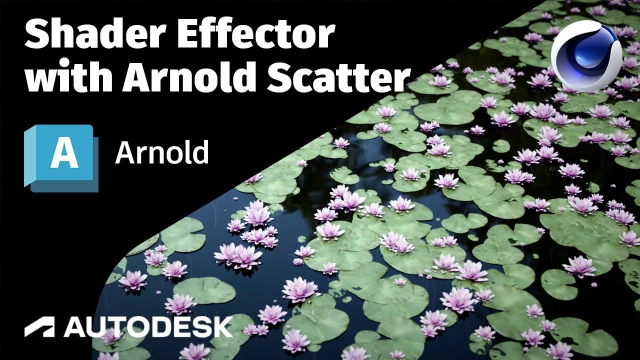 Arnold Tutorial - Shader Effector with Arnold Scatter in Cinema 4D (GPU ...