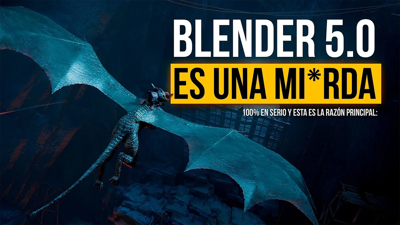 Blender 5.0 es una MI*RDA. (Te explico por qué...)
