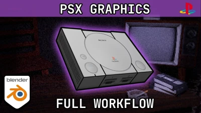 How to make PSX/PS1 Graphics For Game Development In Blender