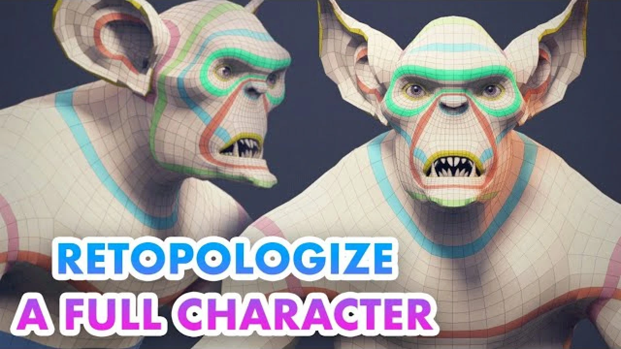 How To Retopo a Full Character Timelapse