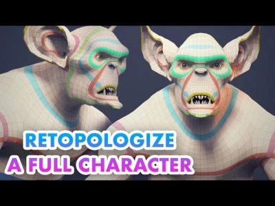How To Retopo a Full Character Timelapse