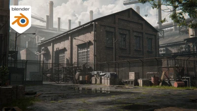 Creating Realistic Industrial Environment in Blender 4.5