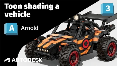 Arnold Tutorial - Toon shading a vehicle in 3ds Max