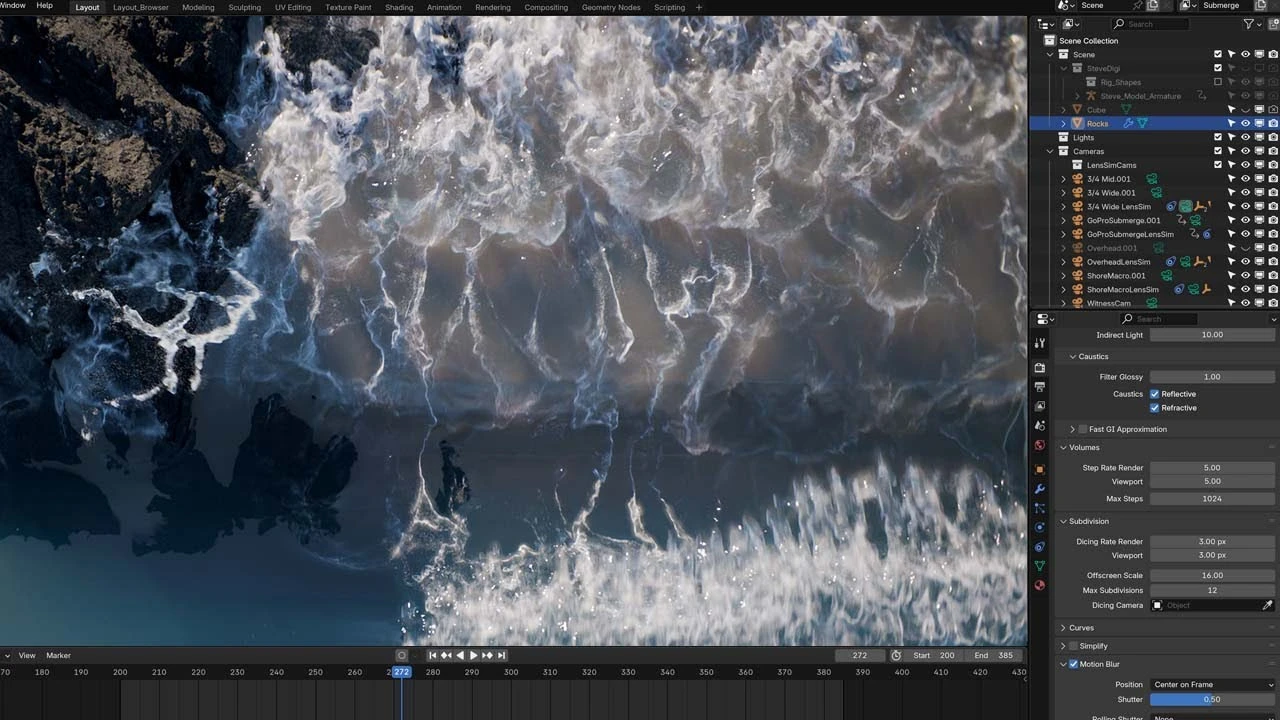 Photoreal Ocean Simulation in Blender