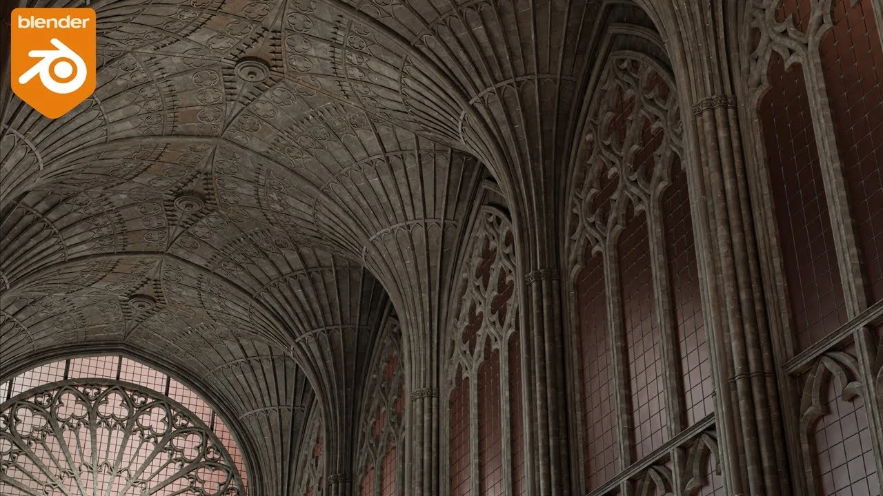 Modelling vaults in Blender  - The Pointed Arch