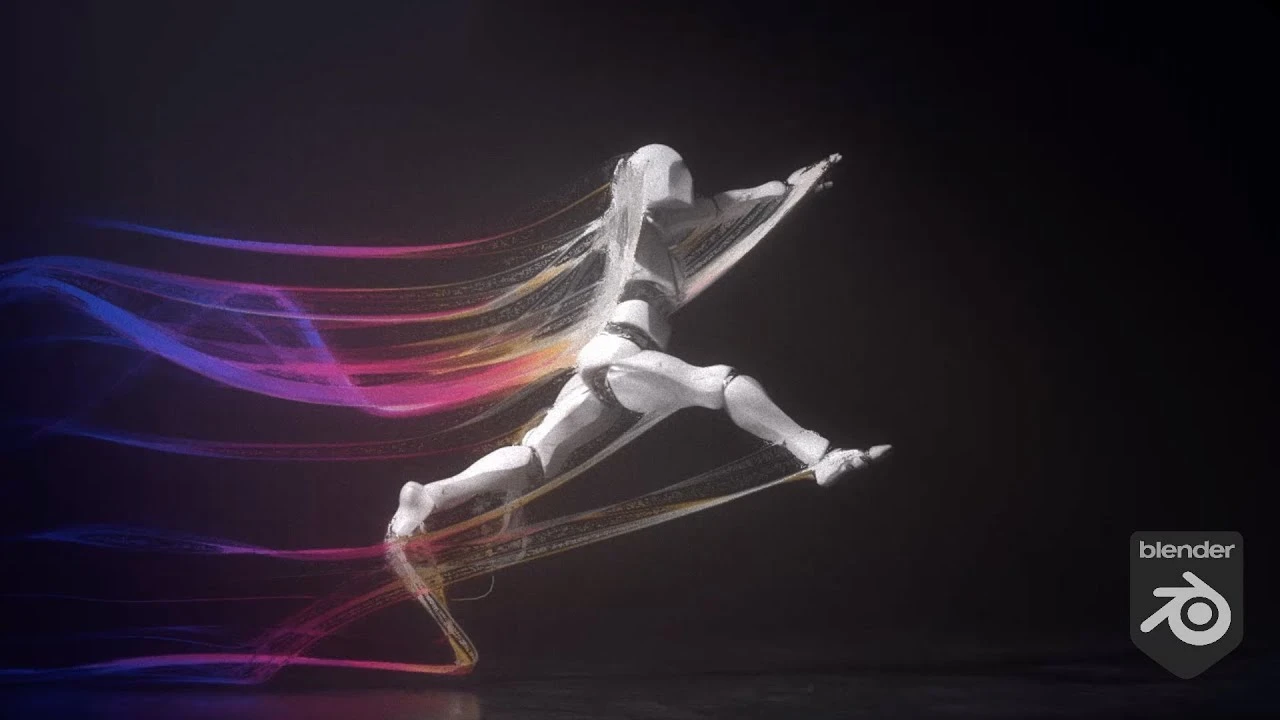 Making motion trails in Blender