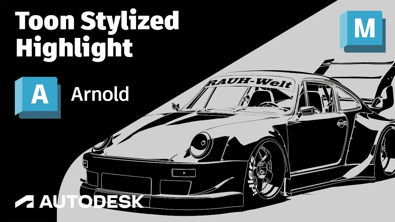 Arnold Tutorial - Toon Car using Stylized Highlight