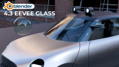 Material de vidrio en Blender 4.3: ¡Rápido y fácil!