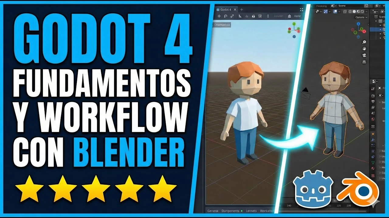 Godot 4 Fundamentos y workflow con Blender ⭐ ⭐ ⭐ ⭐ ⭐