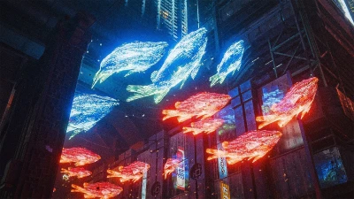 Cyberpunk Fish Animation (Blender Tutorial)