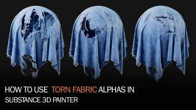 How To Use Torn Fabric Alpha In #substancepainter