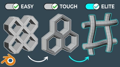 Cómo crear cualquier patrón de superficie dura en Blender