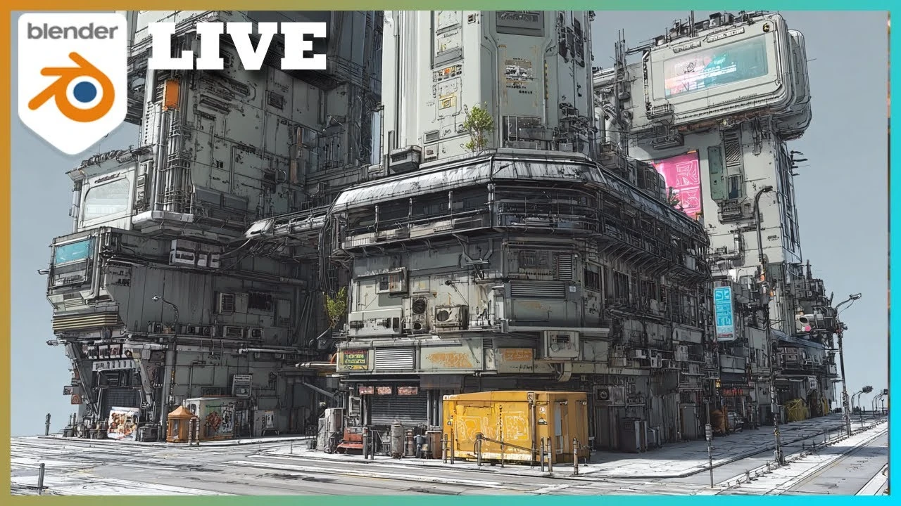 Designing a Futuristic Street View in Blender