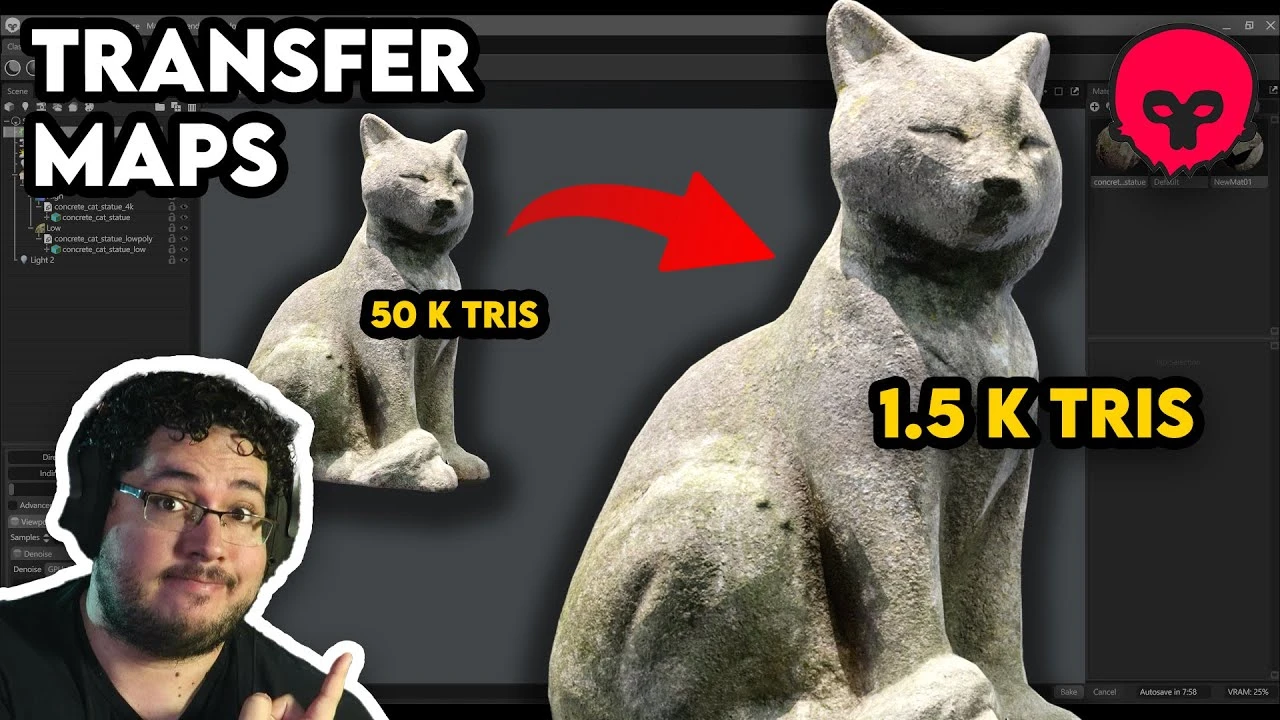 Transfer ALL Texture Maps - 3D Workflow and Optimization