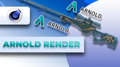 Cinema 4D Arnold render for beginners / How to render in Cinema 4D