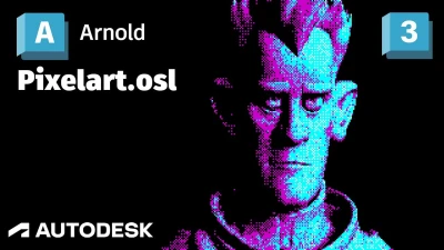 Arnold Tutorial - Using the pixelart.osl shader in MAXtoA