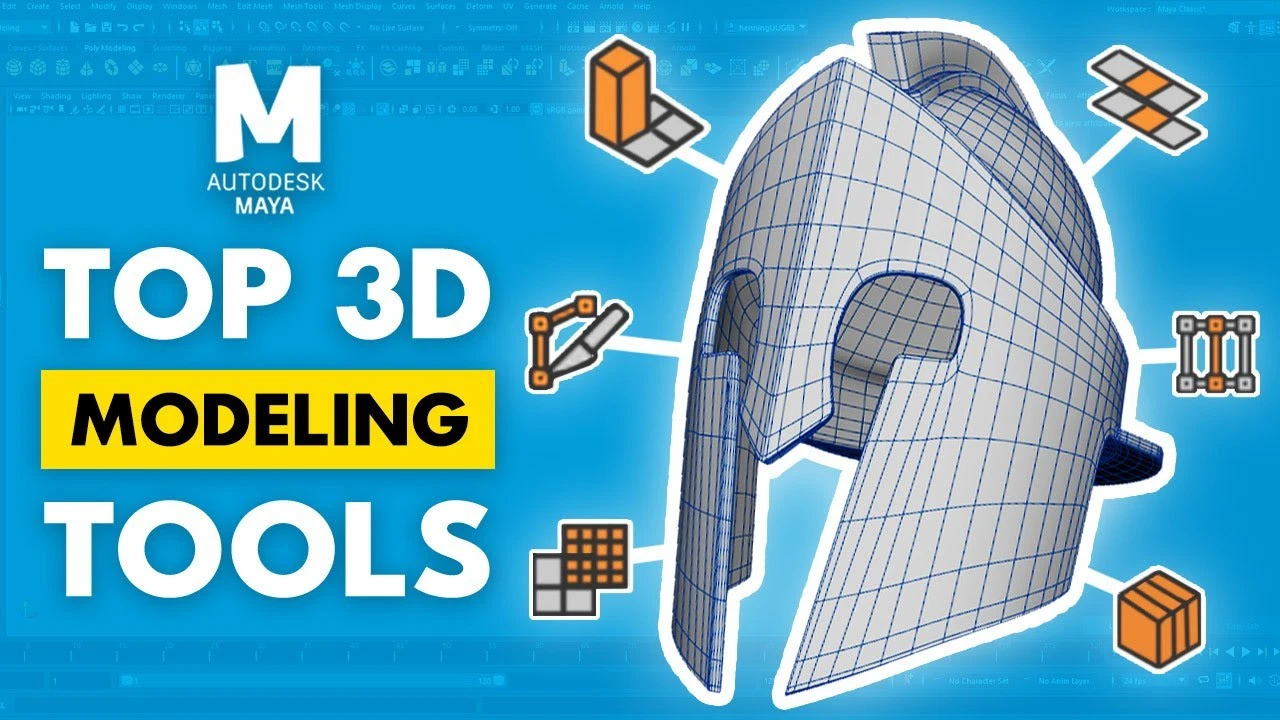 How to Use The Modeling Tools in Maya - CGI Academy Hub