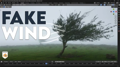 How to ADD WIND EFFECTS on Trees in Blender