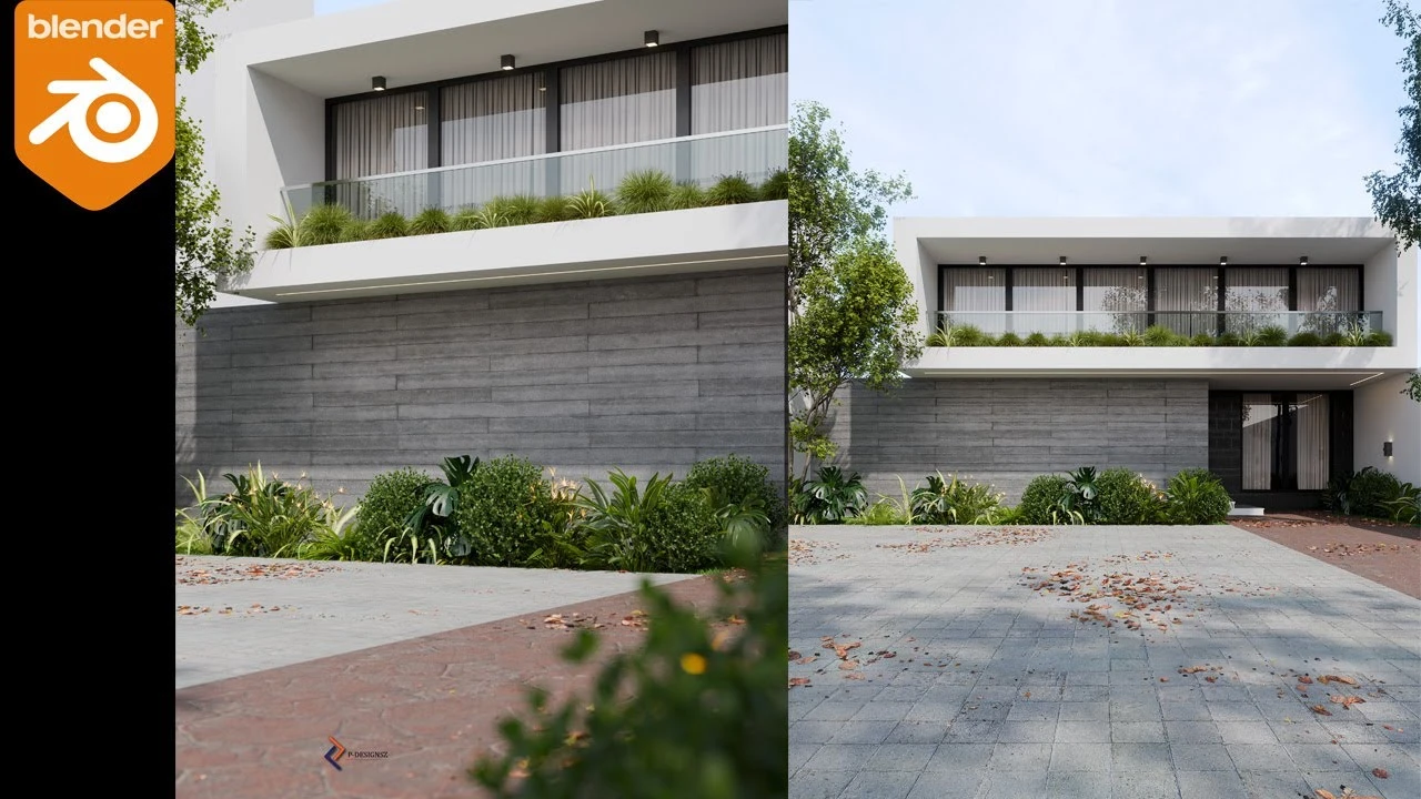 Make this Exterior in Blender| Realistic Architecture Visualization Tutorial